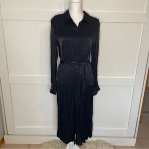 Treasure & Bond Satin Midi Dress